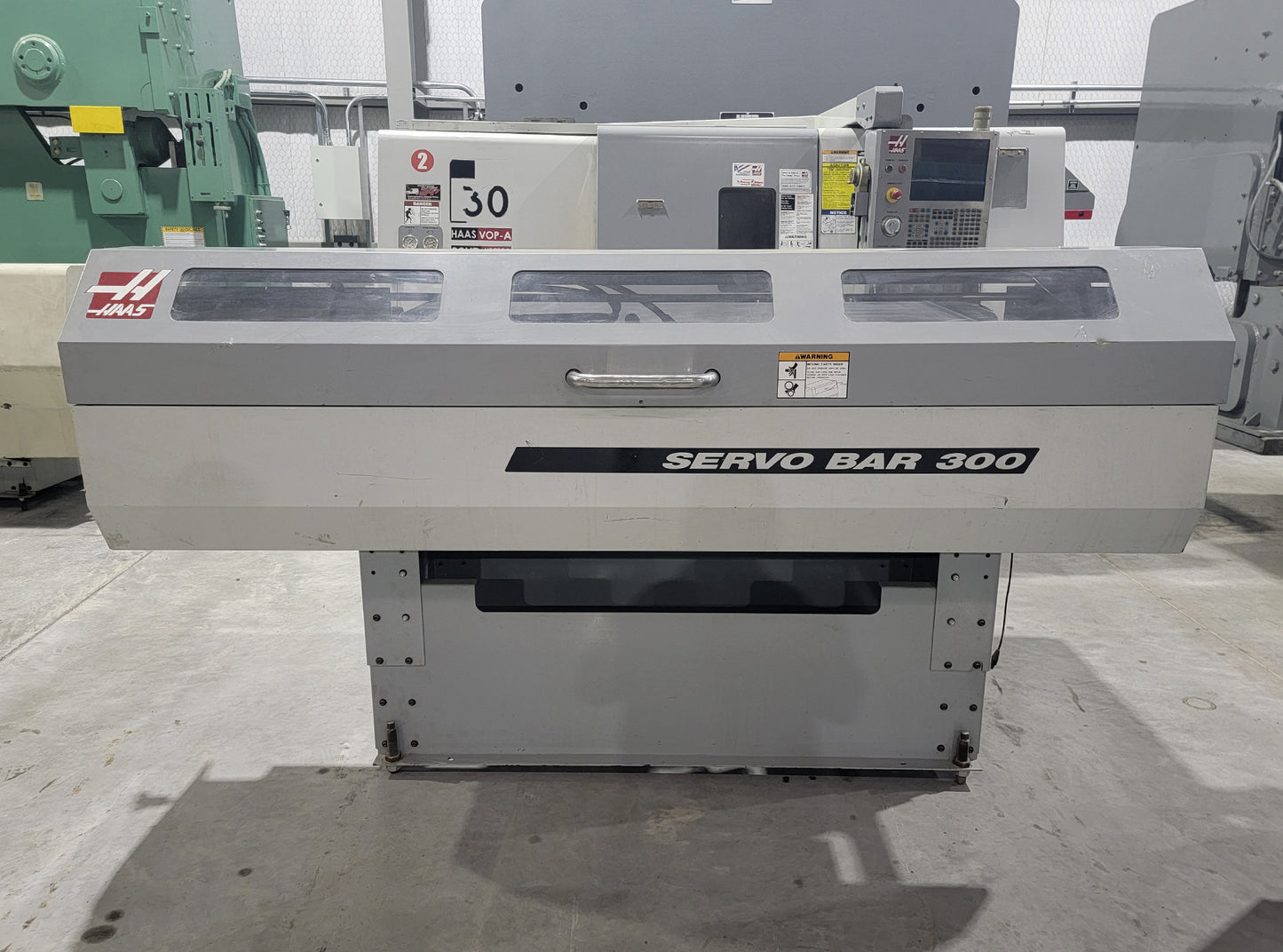 Torno CNC Haas SL-30T con Alimentador Haas Bar 300