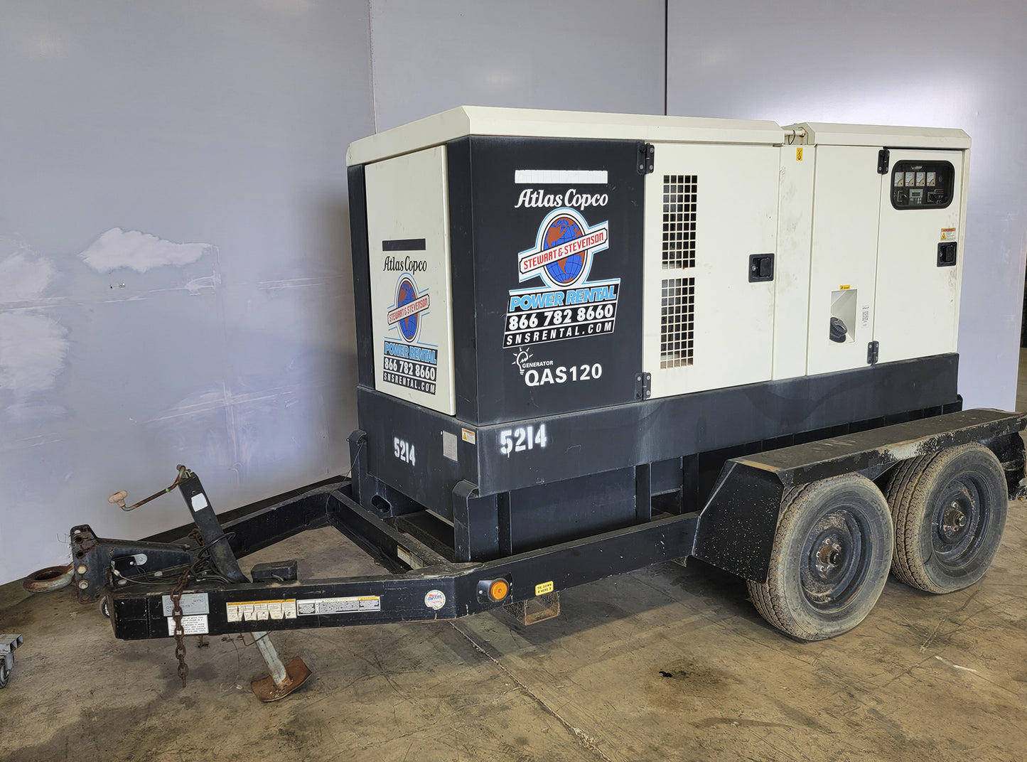 Generador Atlas Copco QAS 120 JDS 95KW