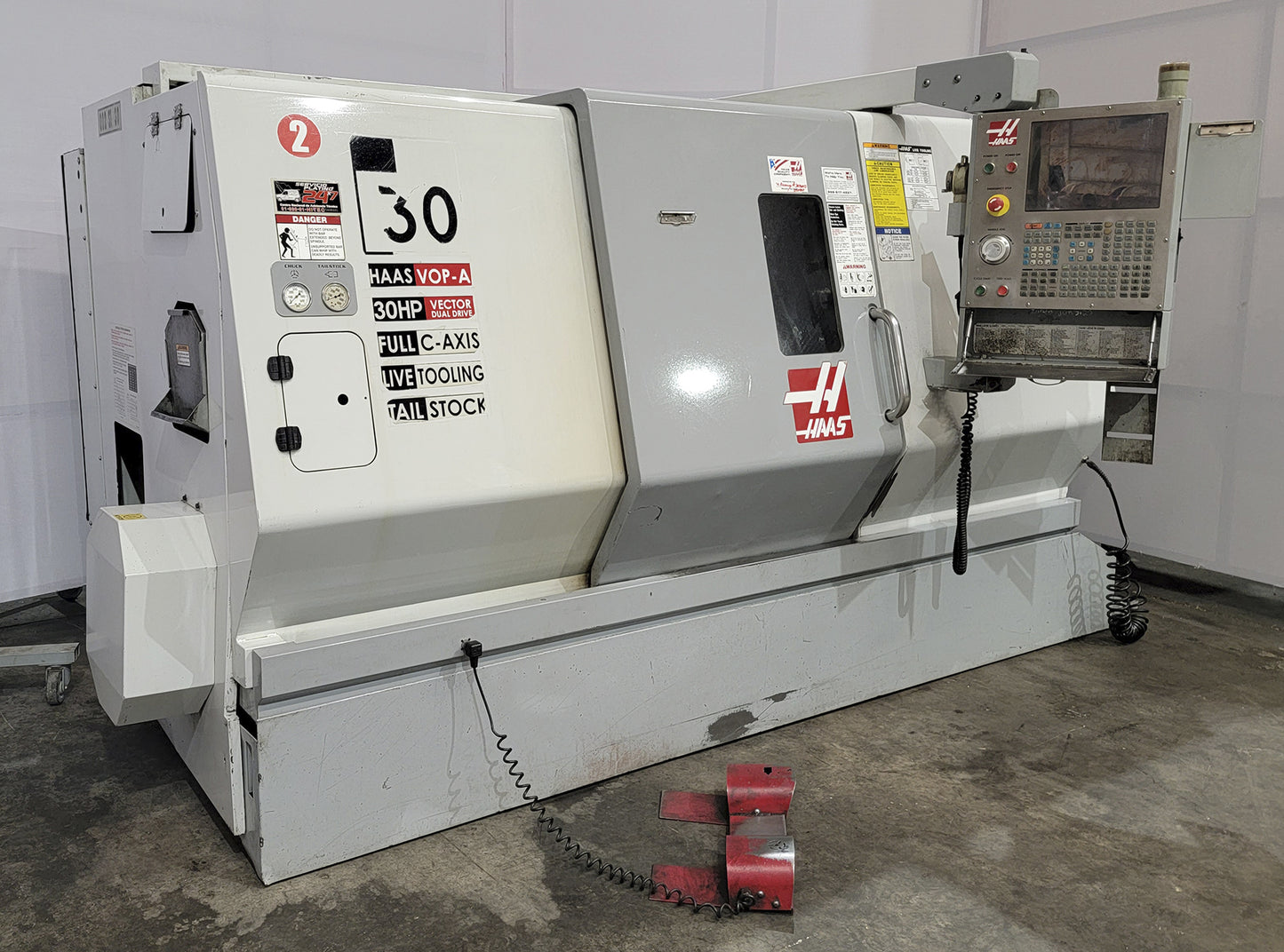 Torno CNC Haas SL-30T con Alimentador Haas Bar 300
