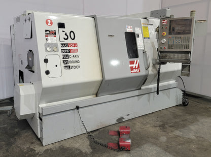 Torno CNC Haas SL-30T con Alimentador Haas Bar 300