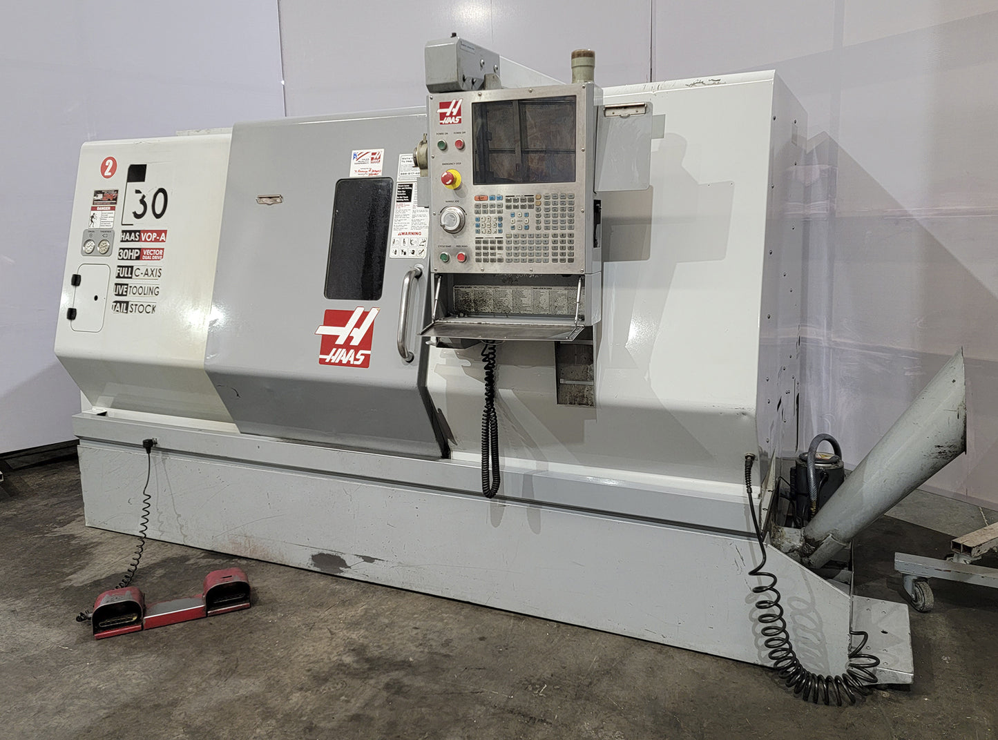 Torno CNC Haas SL-30T con Alimentador Haas Bar 300