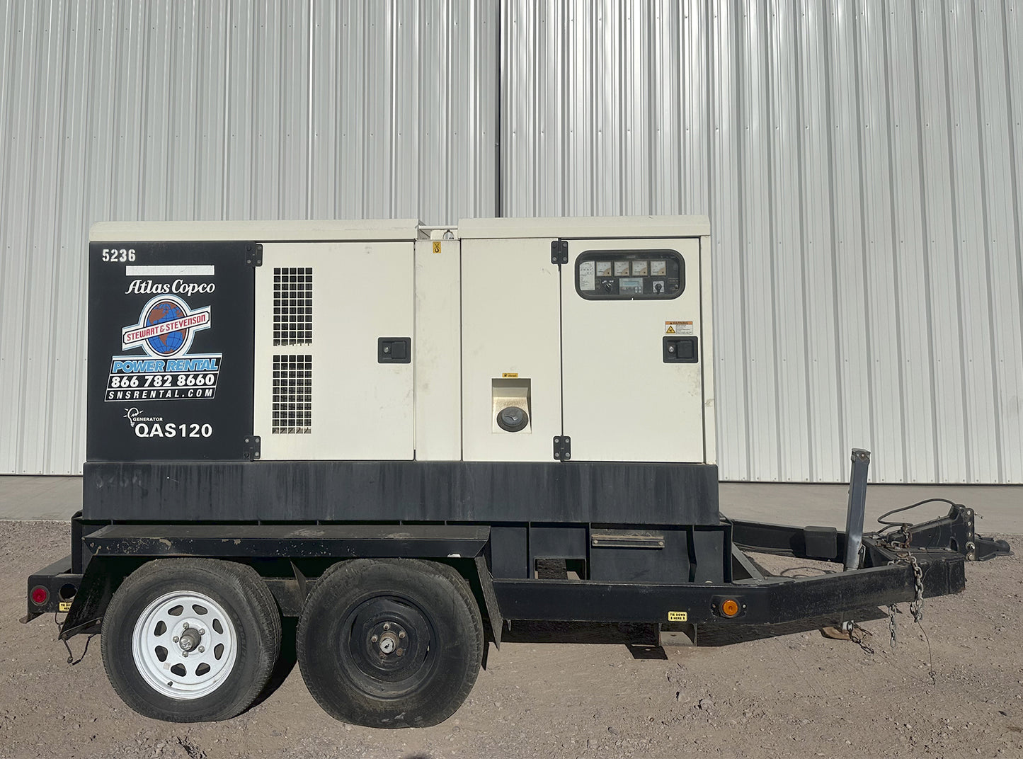 Generador Atlas Copco QAS 120 JDS 95KW