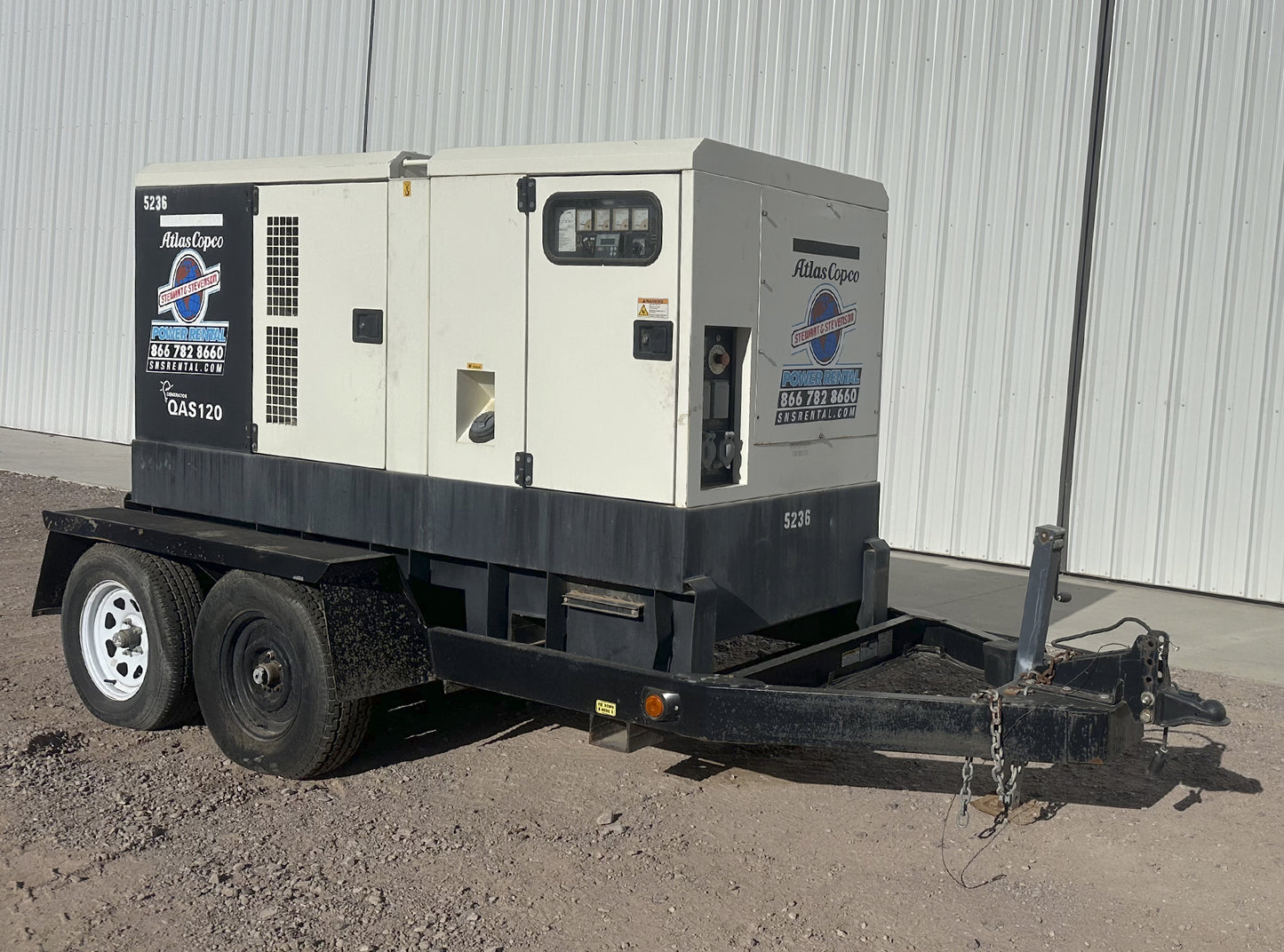 Generador Atlas Copco QAS 120 JDS 95KW
