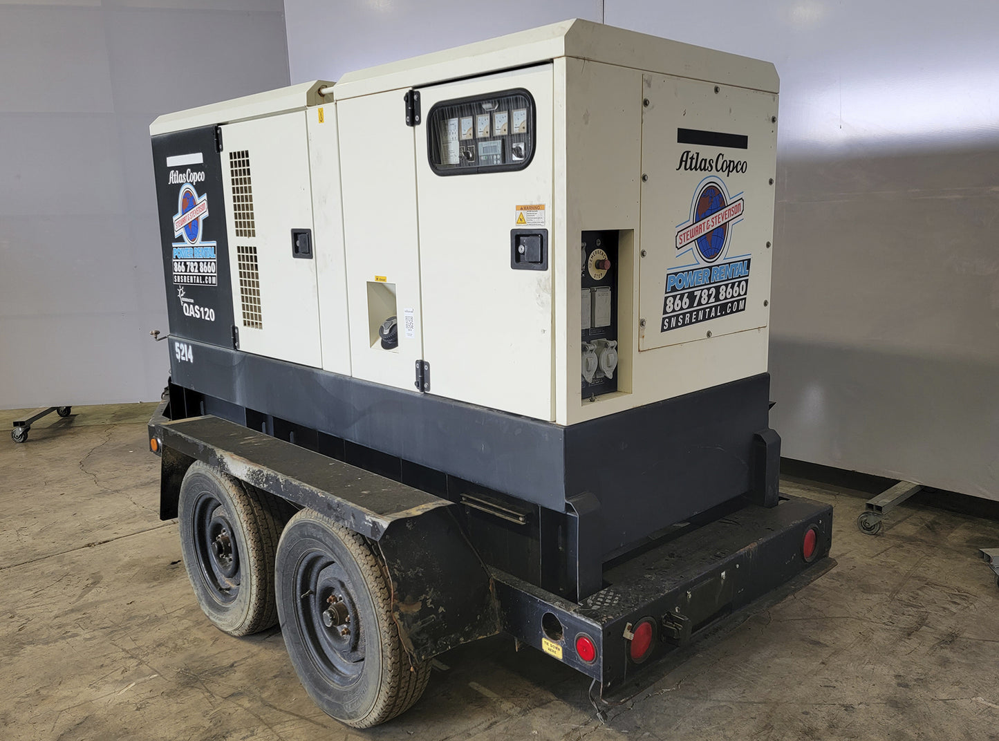 Generador Atlas Copco QAS 120 JDS 95KW