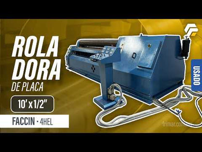 Roladora de Placa Faccin 4HEL 10' x 1/2"