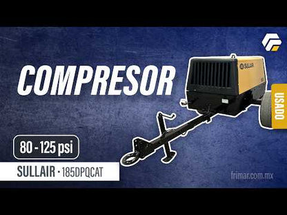 Compresor Sullair 185DPQCAT 80-125psi